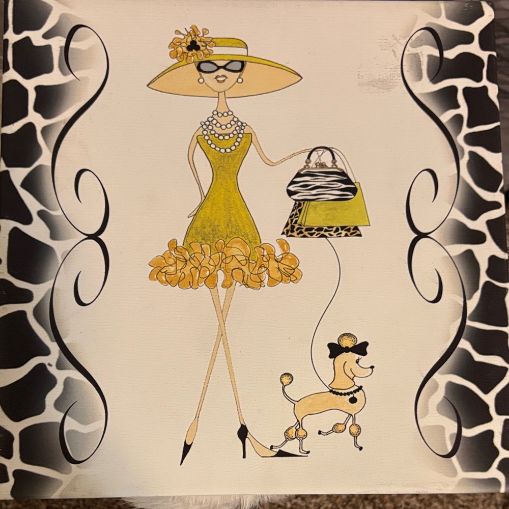 Stylish Yellow and Black Women's Accessory Set
